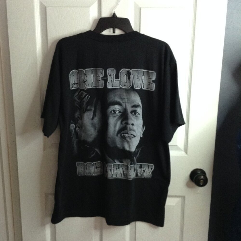 VTG Bob Marley One Love Reggae Tee "L" Iconic Reggae Performer Legend Jamaica - Picture 2 of 4